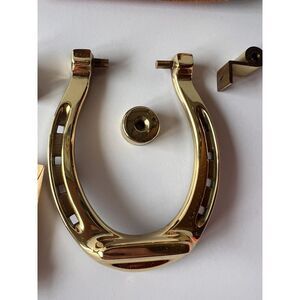 Vintage Brass Horseshoe Door knocker Made in Reading, PA..home of Taylor Swift